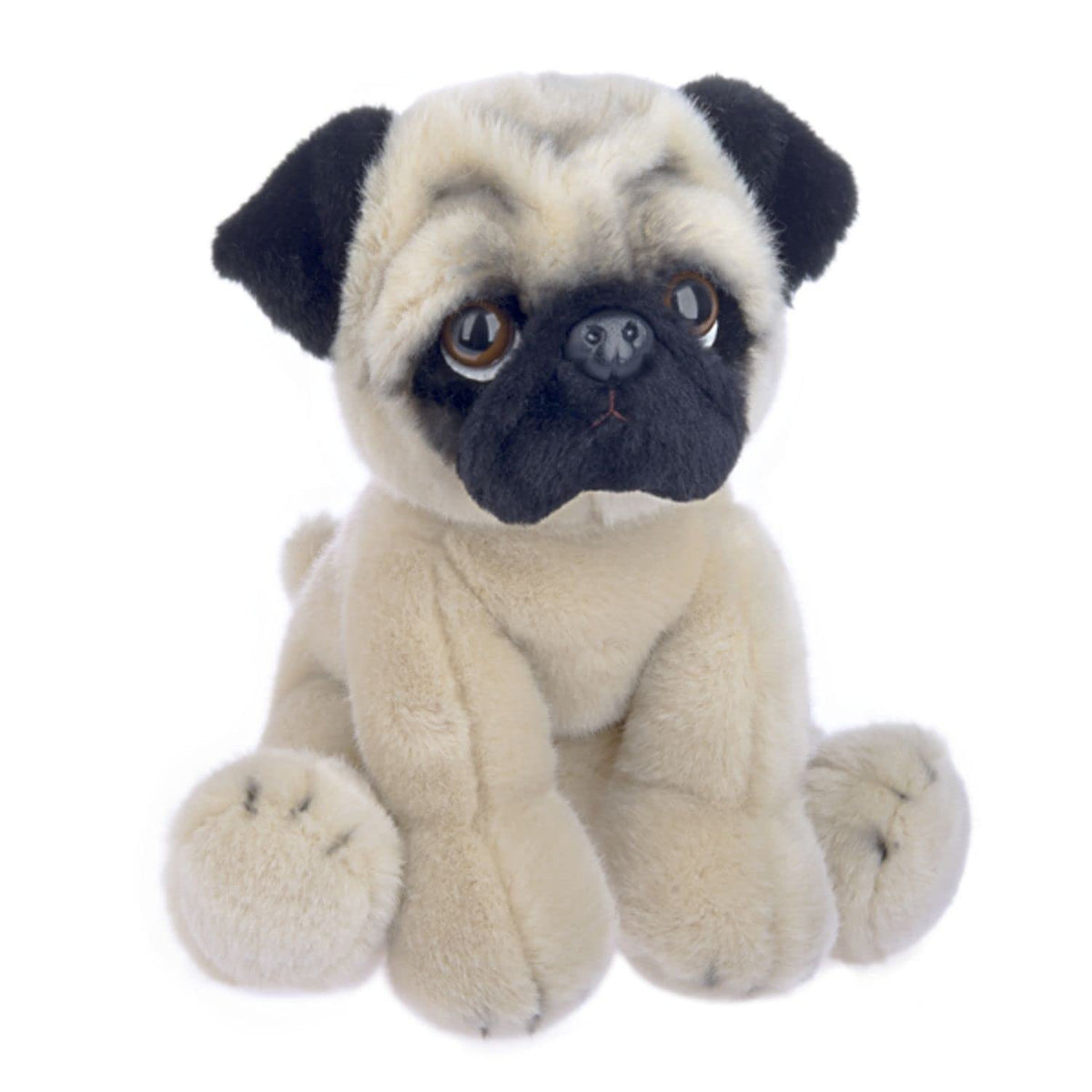 Ganz Heritage Pug stuffed animal in tan plush for cozy hugs and imaginative play