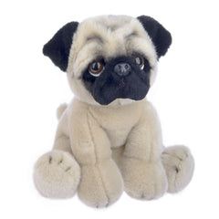 Ganz Heritage Pug stuffed animal in tan plush for cozy hugs and imaginative play