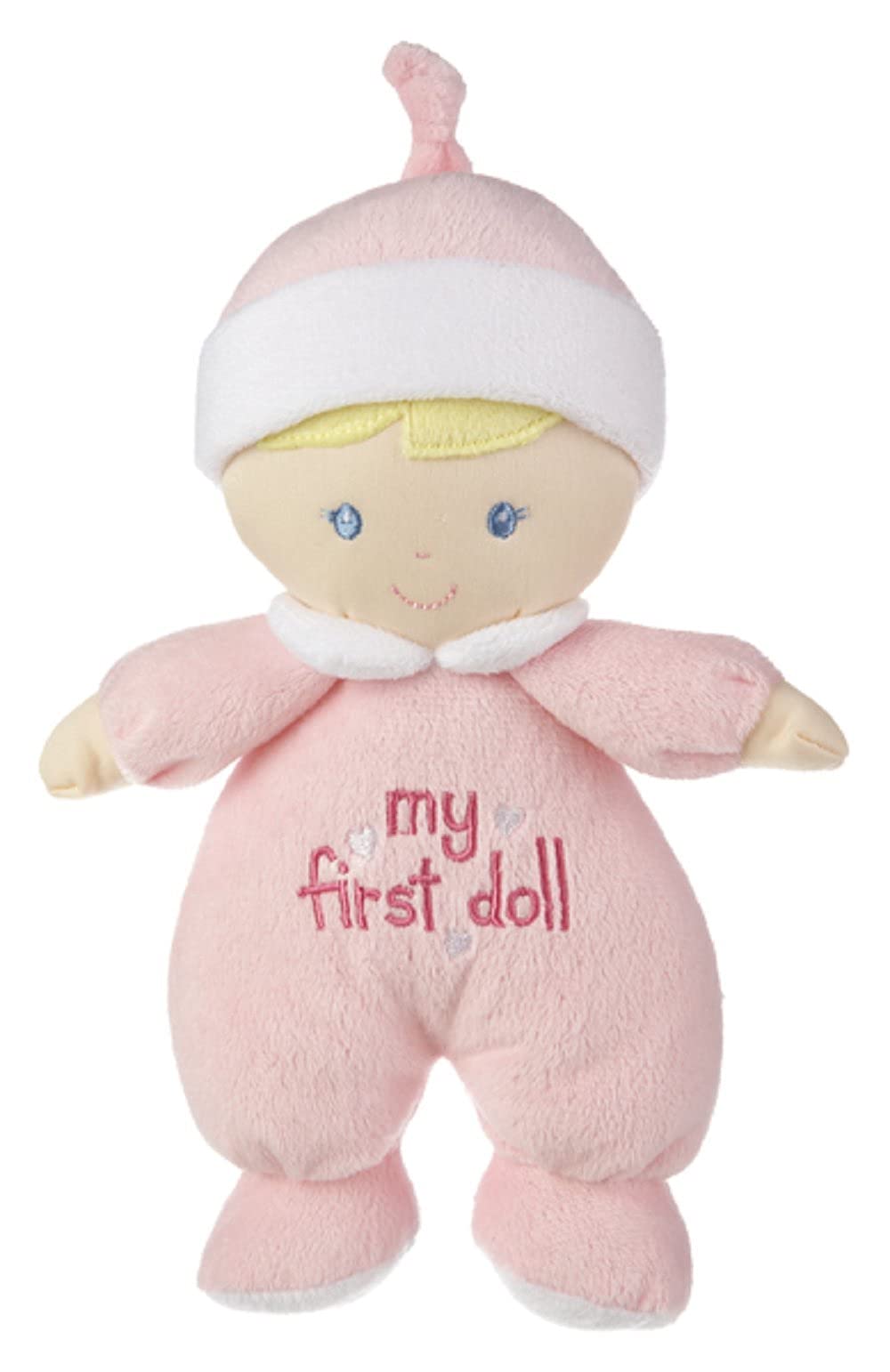 Ganz My First Doll with soft plush blonde hair for gentle cuddling