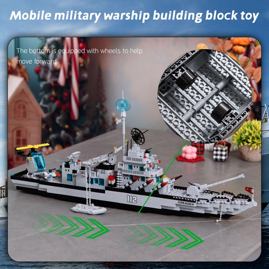 GaoDeBuChou WW2 battleship hull-detail highlights realism for display.