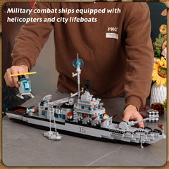 GaoDeBuChou WW2 battleship turret-cannons deliver tactile construction satisfaction.