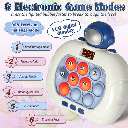GAPER GO Pop Game Light Up Astronaut LED-screen with bright visuals