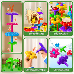 Garbo Star 112p interlocking connectors that help kids snap pieces together confidently
