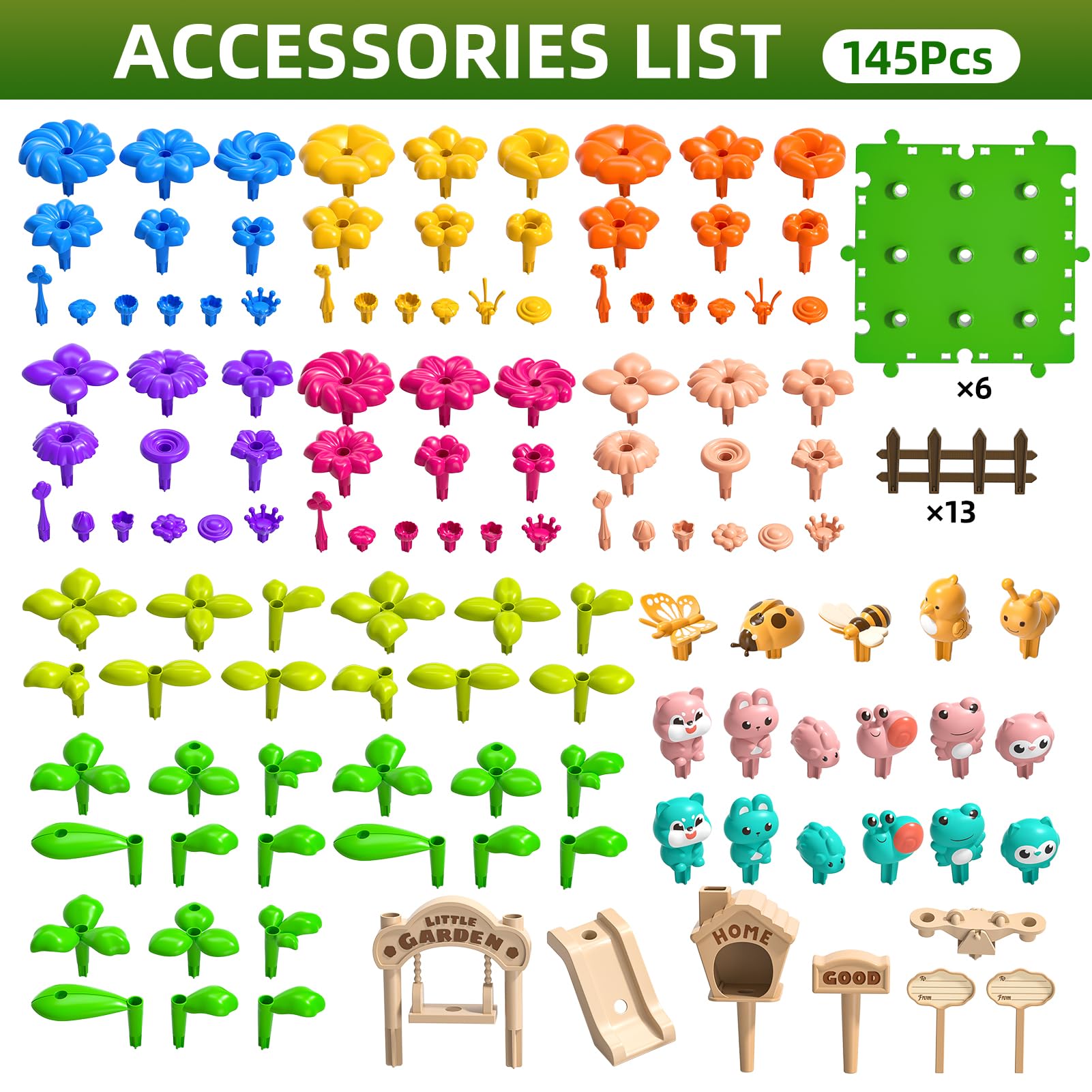 Garbo Star 145 Pcs Toddler Gardening Set imaginative play scenarios for gardening