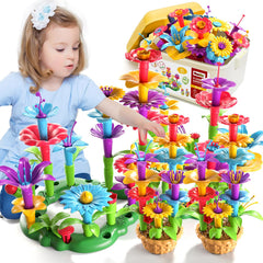 Garbo Star 81pcs flower garden assembly kit boosts creativity and fine motor skills.