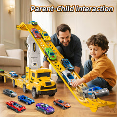 Garbo Star built-in track system enhances orderly play sessions.