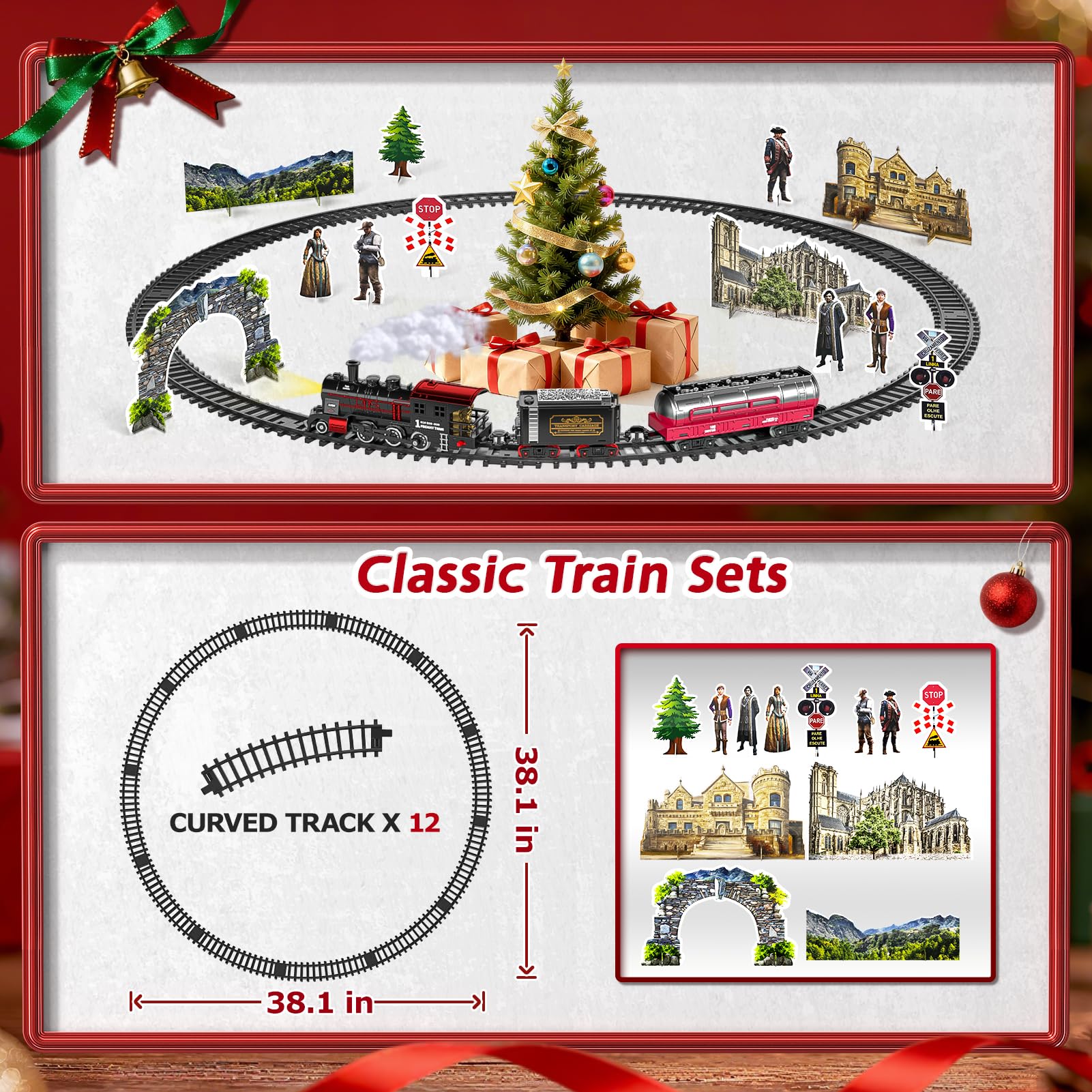 Garbo Star Christmas Train assembly guide shows quick kid-friendly setup