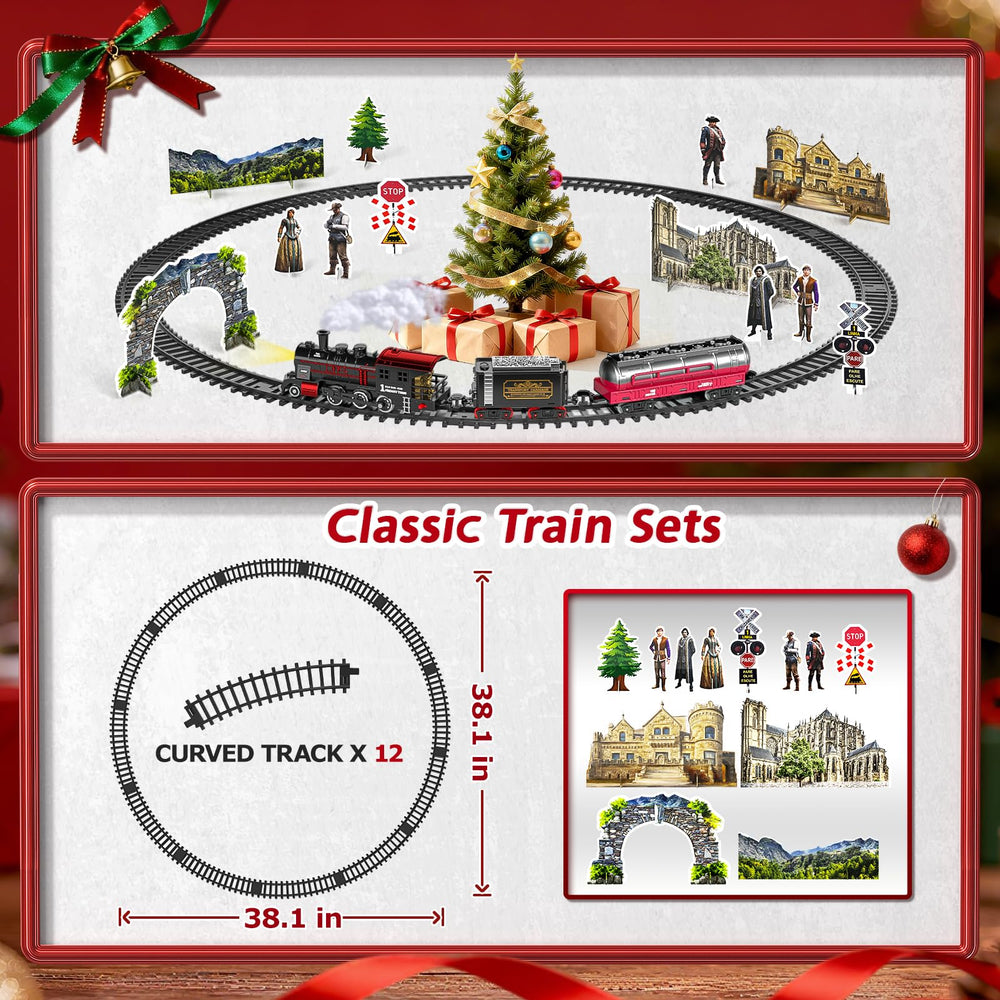 Garbo Star Christmas Train assembly guide shows quick kid-friendly setup