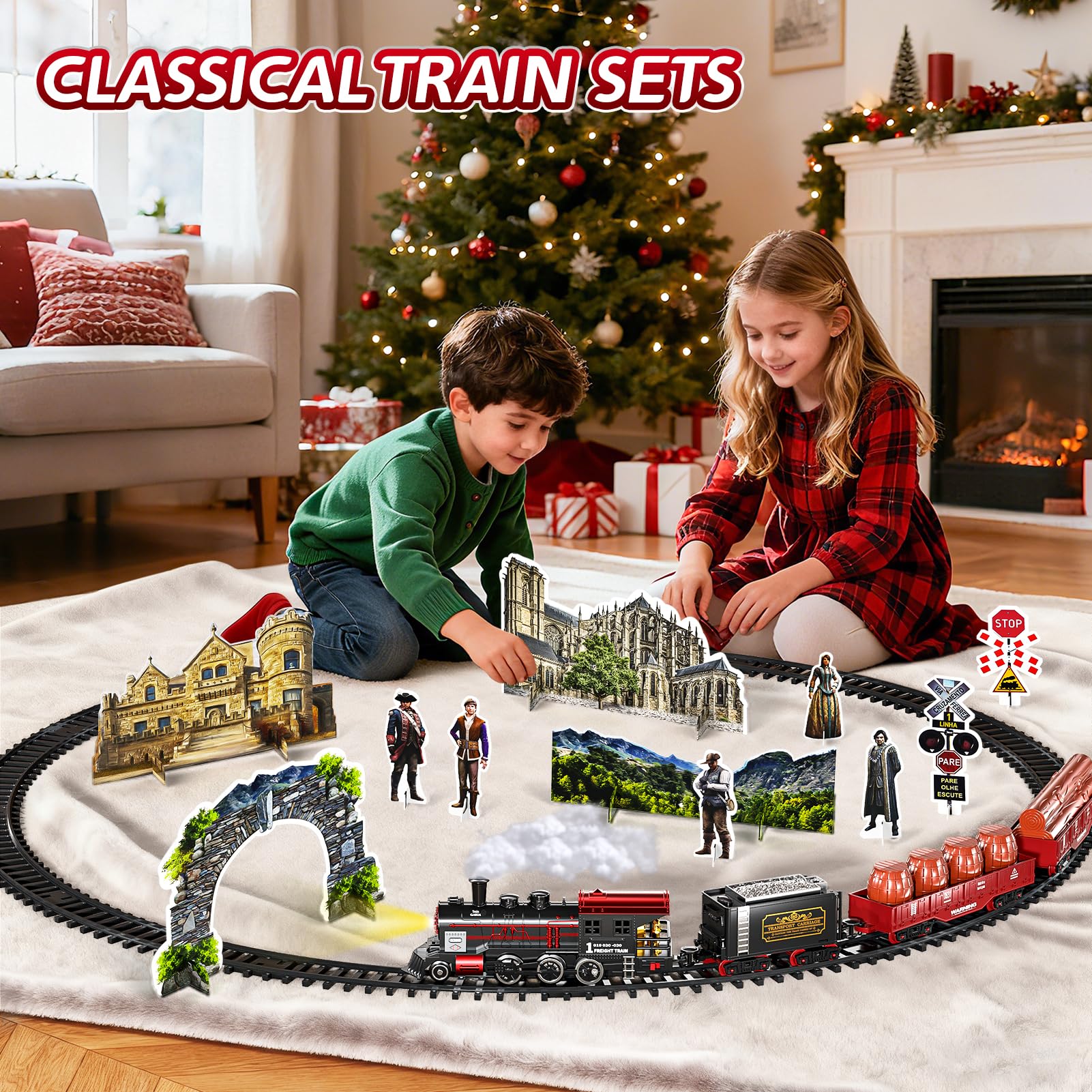 Garbo Star Christmas train easy assembly for kids and parents