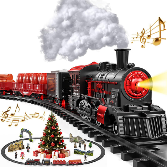 Garbo Star Christmas train locomotive front view for imaginative play