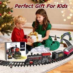 Garbo Star Christmas Train glowing under-tree scene highlights festive ambience