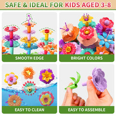 Garbo Star colorful flower pieces spark creative play and fine motor practice