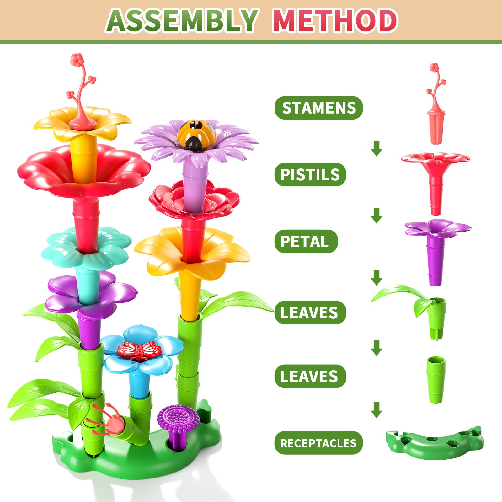 Garbo Star early STEM play for ages 3-6 with colorful, interlocking parts.