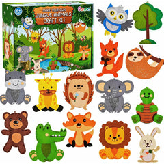 Garma Animal Sewing Kit contents laid out for beginner sewing and creative play