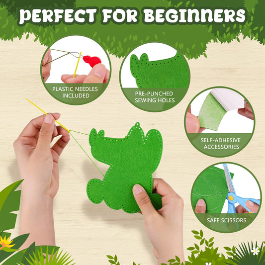 Garma kit with needles and threads for safe, beginner-friendly stitching practice