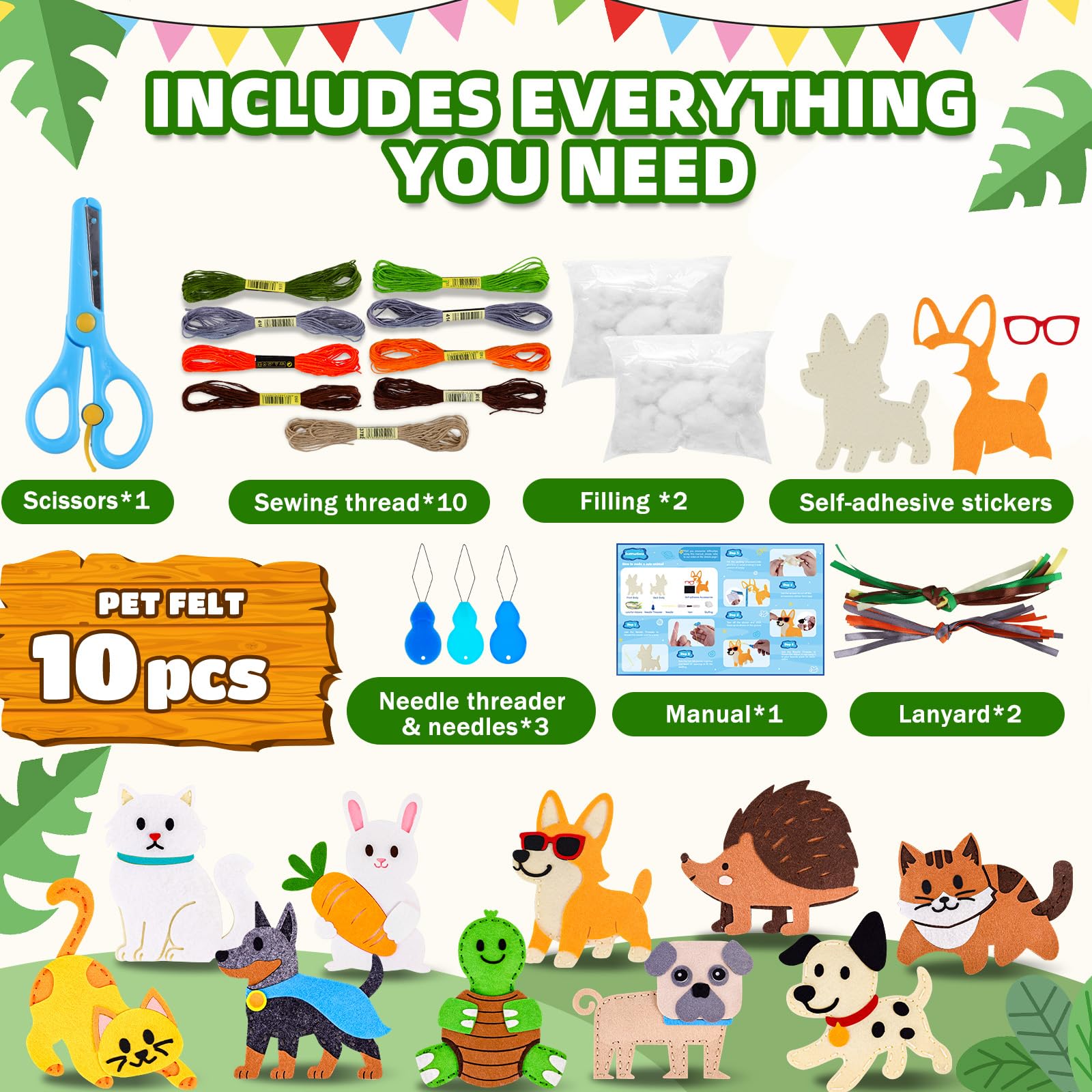 Garma Puppy Sewing Kit beginner-friendly guide helps kids learn sewing safely