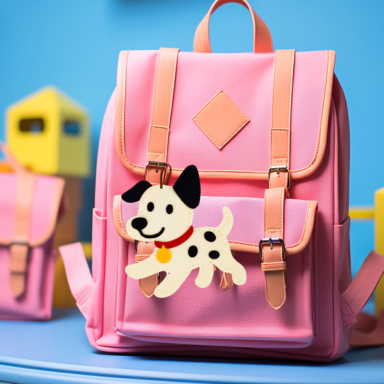 Garma Puppy Sewing Kit hanging decorations after sewing for display