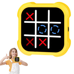 GARMEE Electronic Tic Tac Toe front view highlighting compact handheld design for on-the-go play