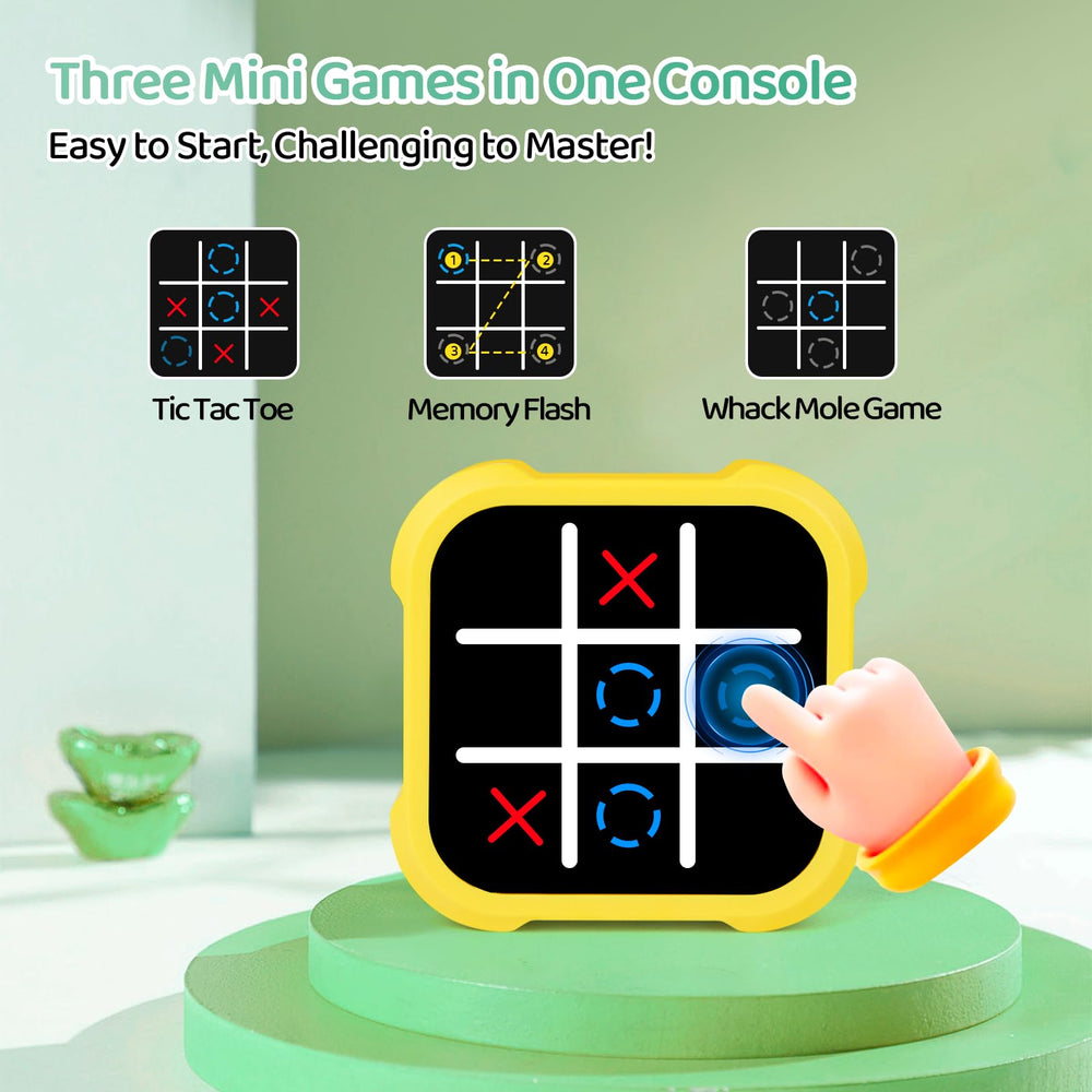 GARMEE Electronic Tic Tac Toe USB-rechargeable reveals convenient power for travel