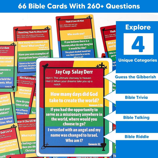 Garybank Faith Darts 66 flash cards ready for family Bible study sessions
