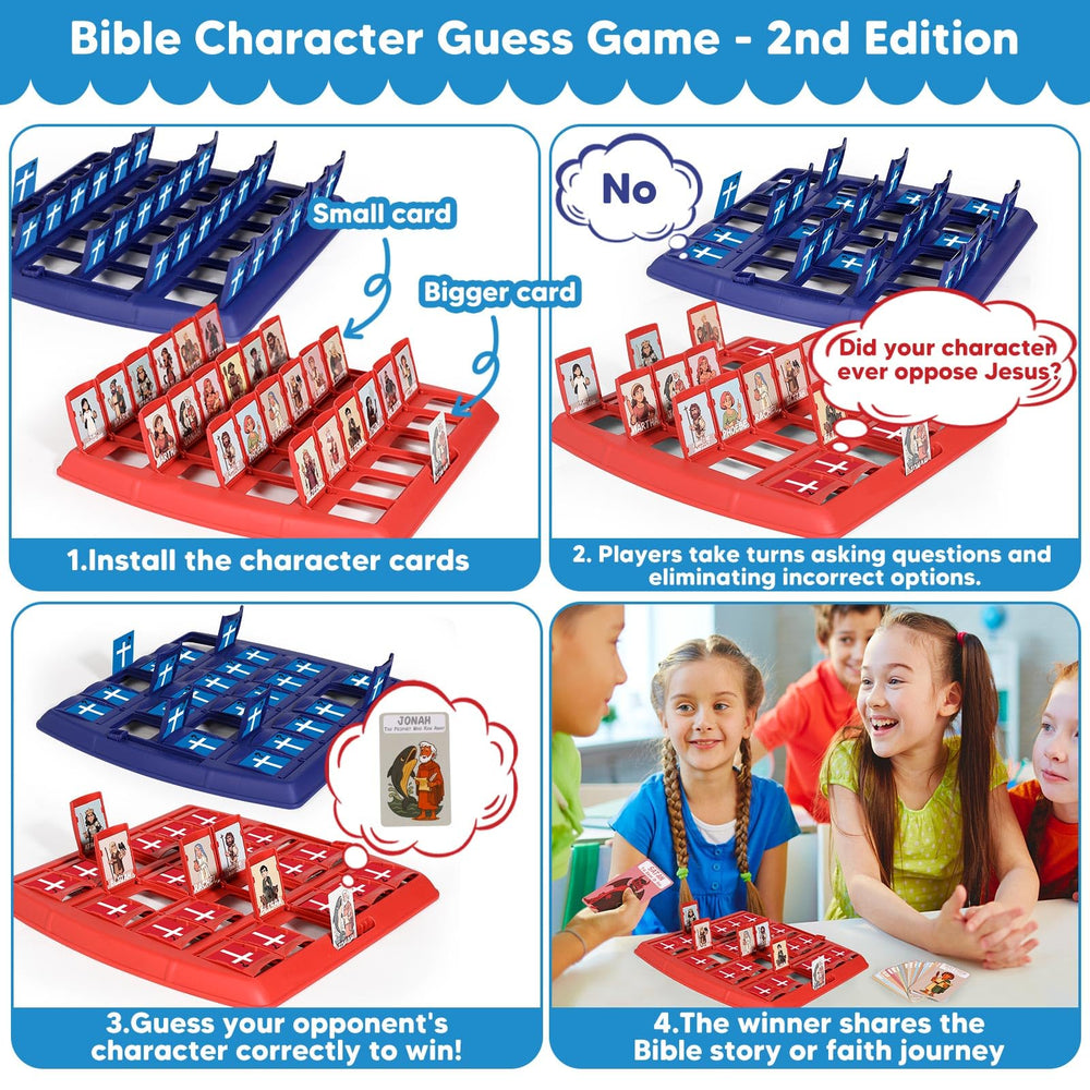 Garybank Guess Bible Who Am I Game 2nd Edition card deck with 96 cards