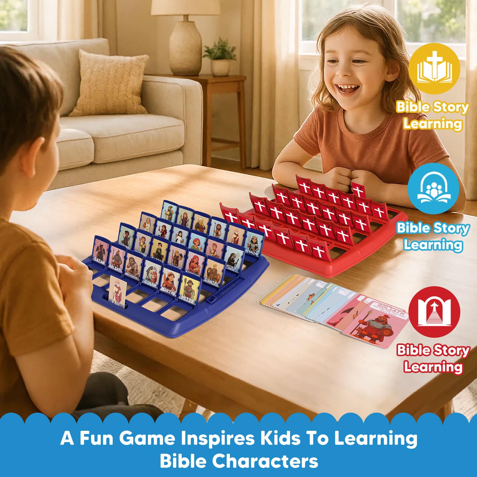Garybank Guess Bible Who Am I Game character illustrations for visual learning