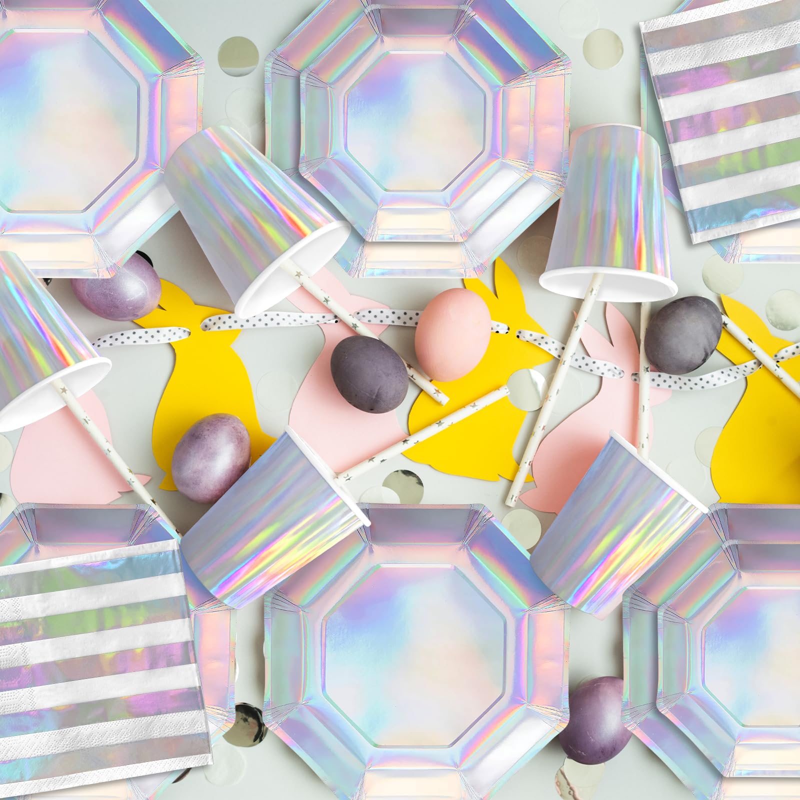 Gatherfun iridescent cups showcase drinks with rainbow shine