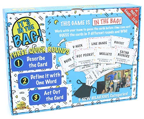 A cozy family game night setup with It’s In The Bag! Off The Wall edition.