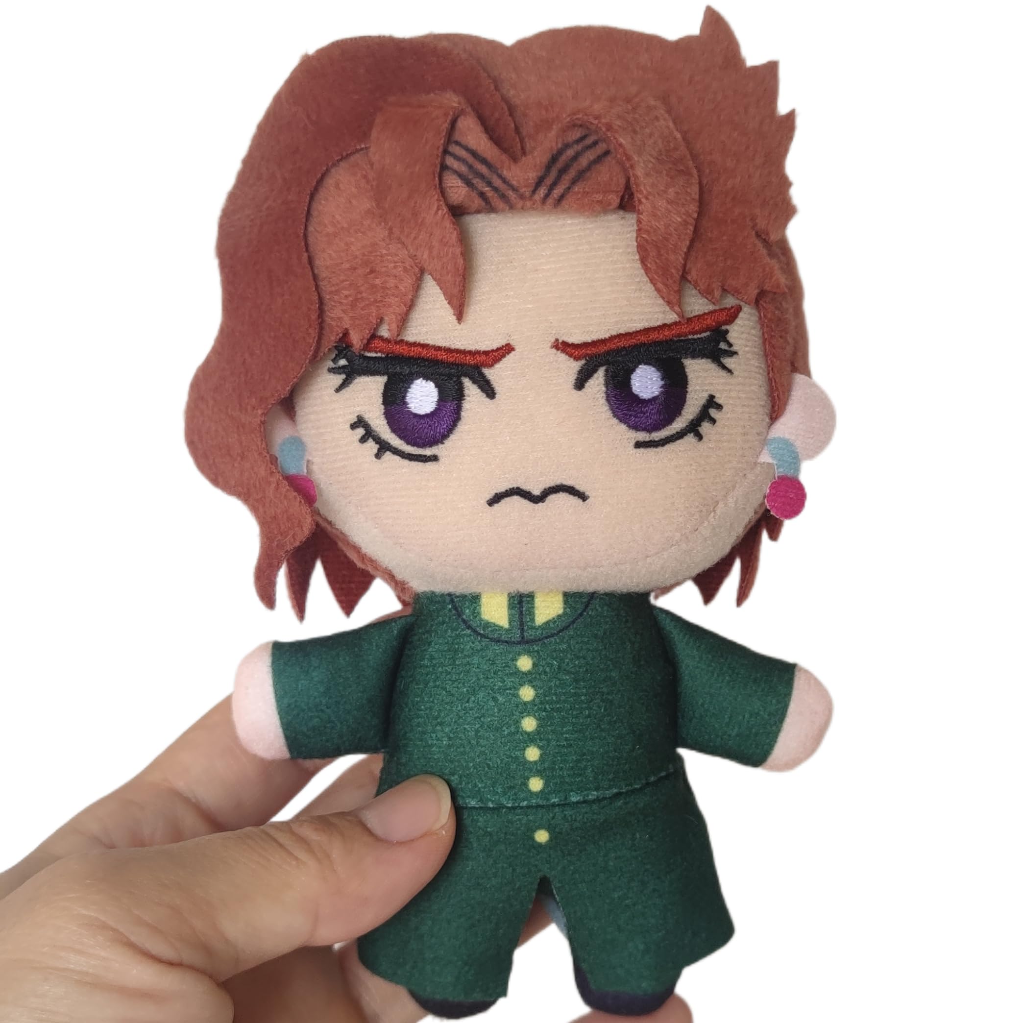 GAUDie anime plush doll in green outfit with orange hair, ideal for cozy display.