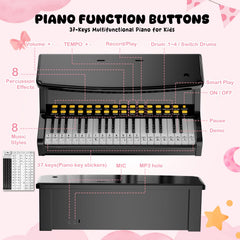 GAYUPLO kids piano with microphone invites singing during playtime.
