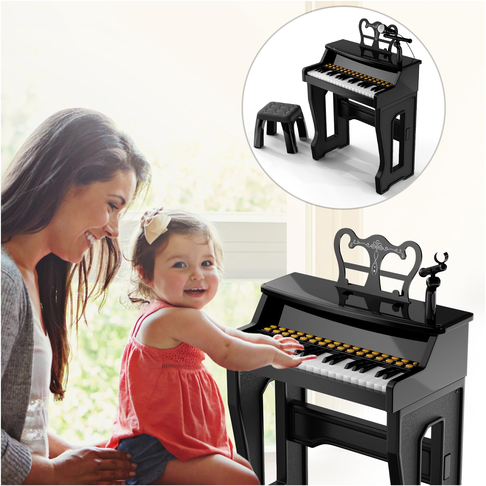 GAYUPLO travel-friendly piano makes learning portable.