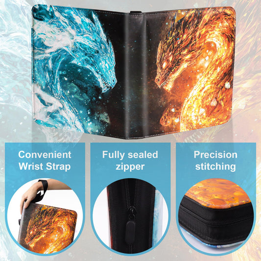 Gbchais Dragon binder with 50 removable sleeves for flexible card storage.
