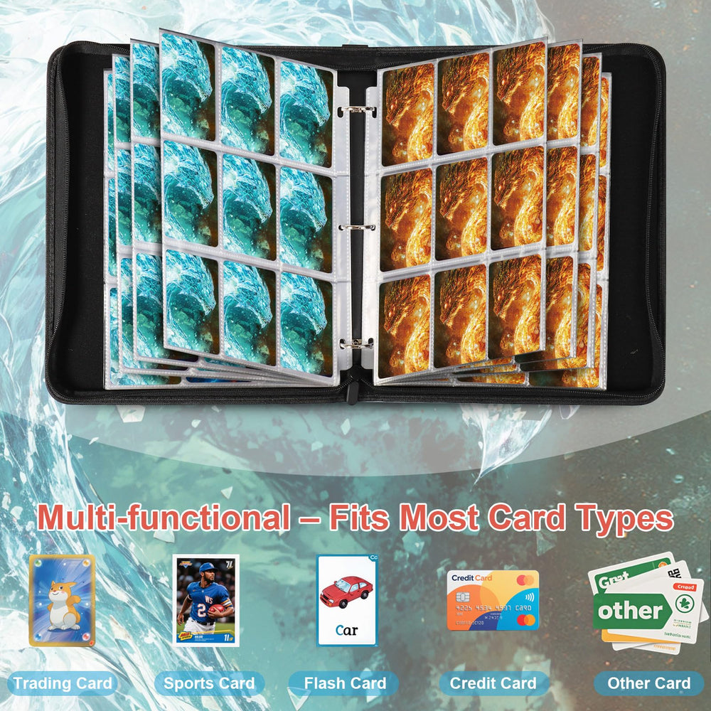Waterproof PU leather cover protects cards during travel and daily handling.