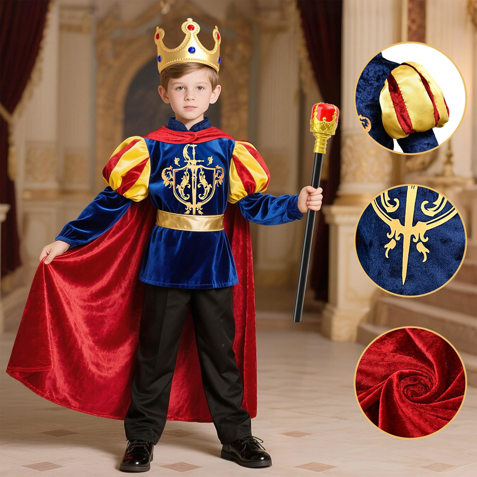 G.C Boys adjustable cape ensures comfortable movement during play
