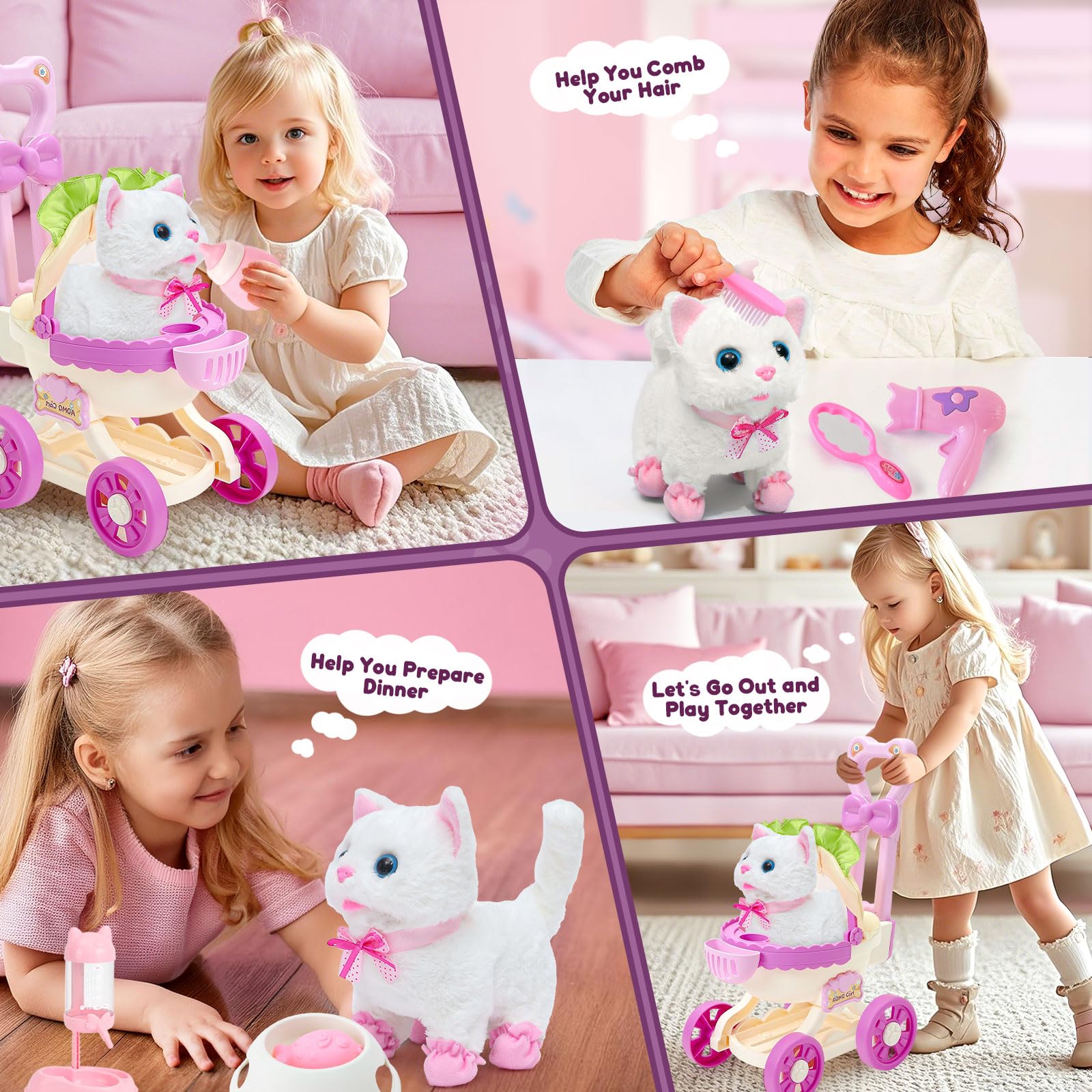 G.C pretend play accessories expand imaginative caregiving scenarios.