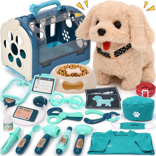 G.C dog doctor kit bundle with tools for imaginative veterinary play.