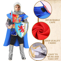 G.C Knight Costume Hat adds authentic medieval look.