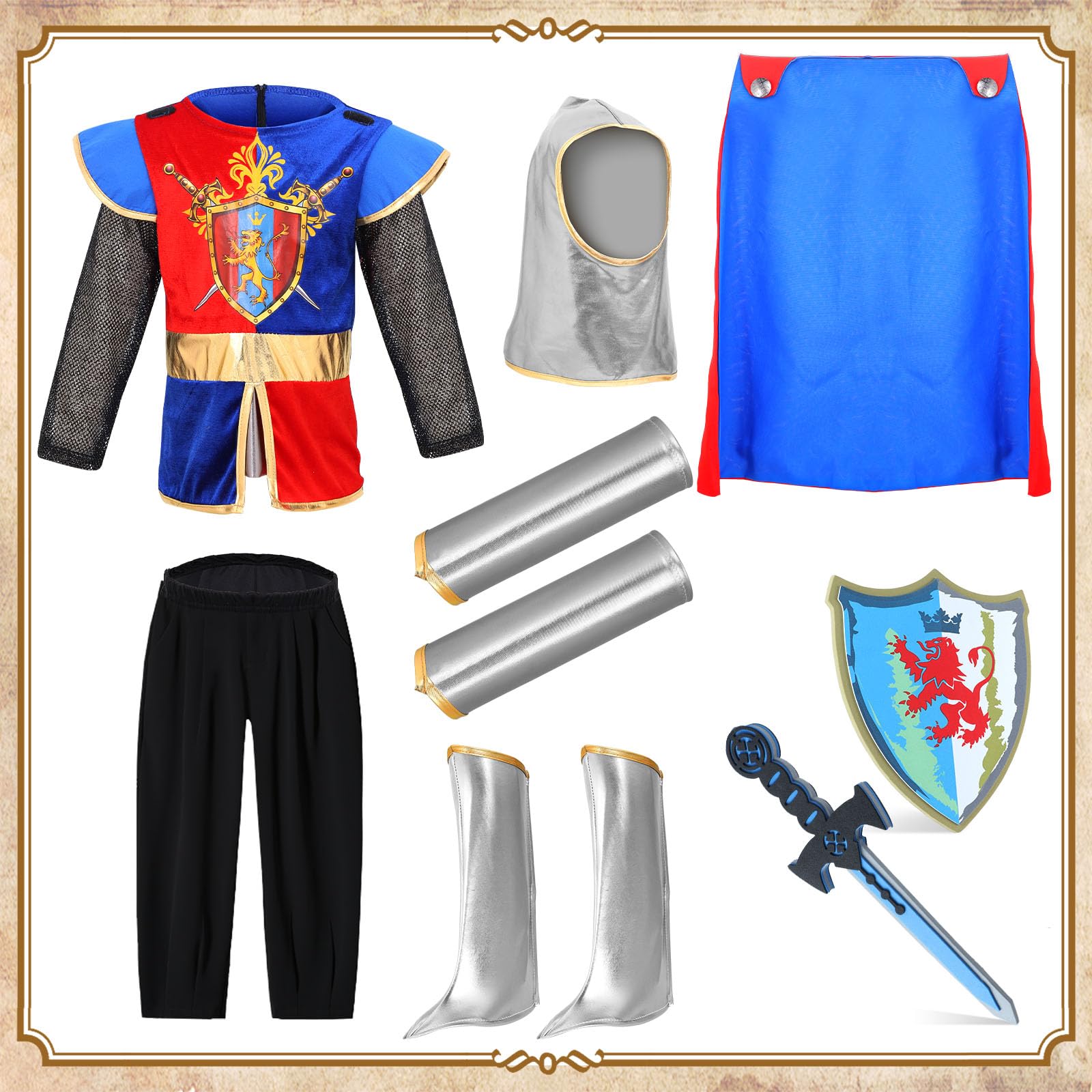 G.C Knight Sleeve Covers enhance armor-style detail.