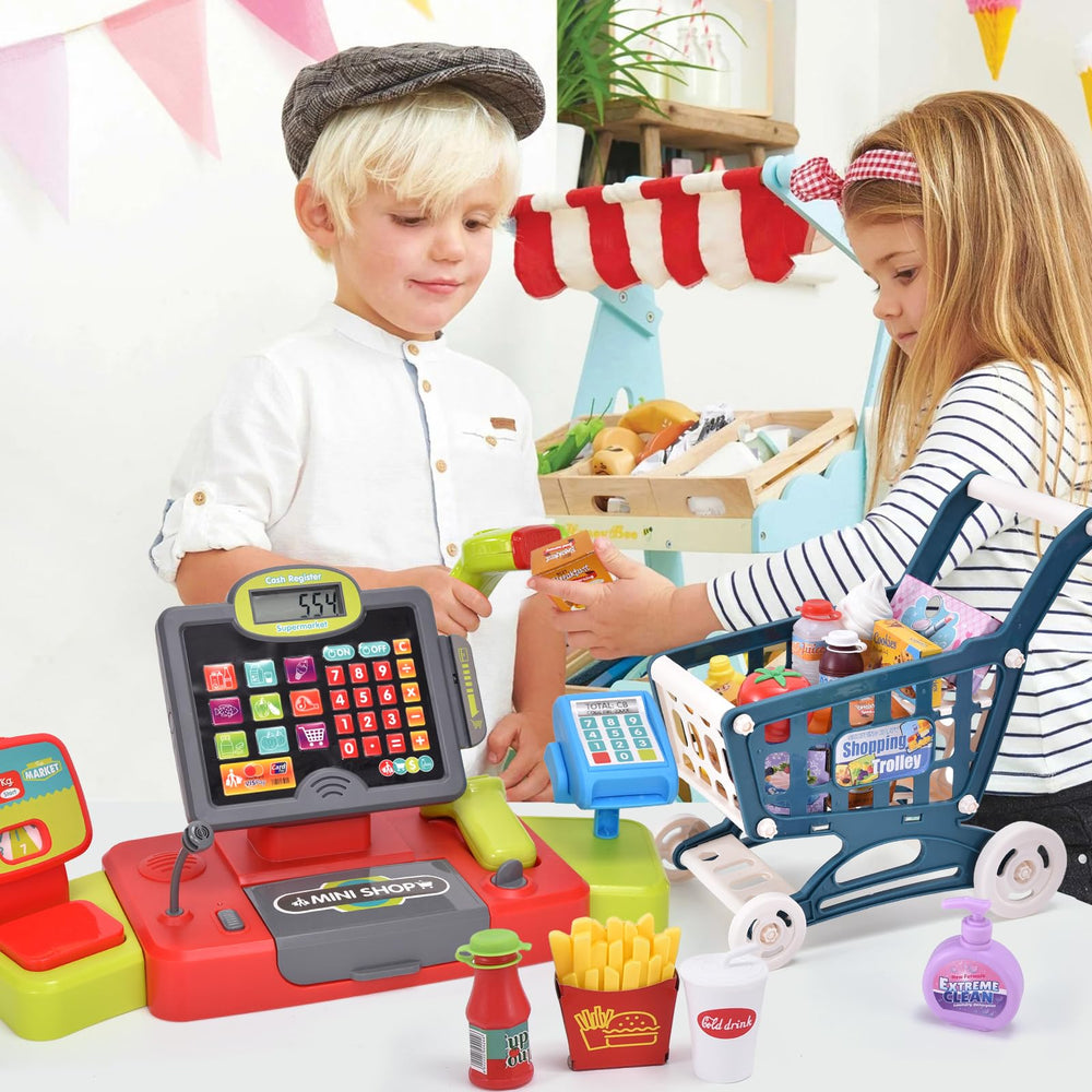 GC Kids cash register with real calculator sounds enhances number play