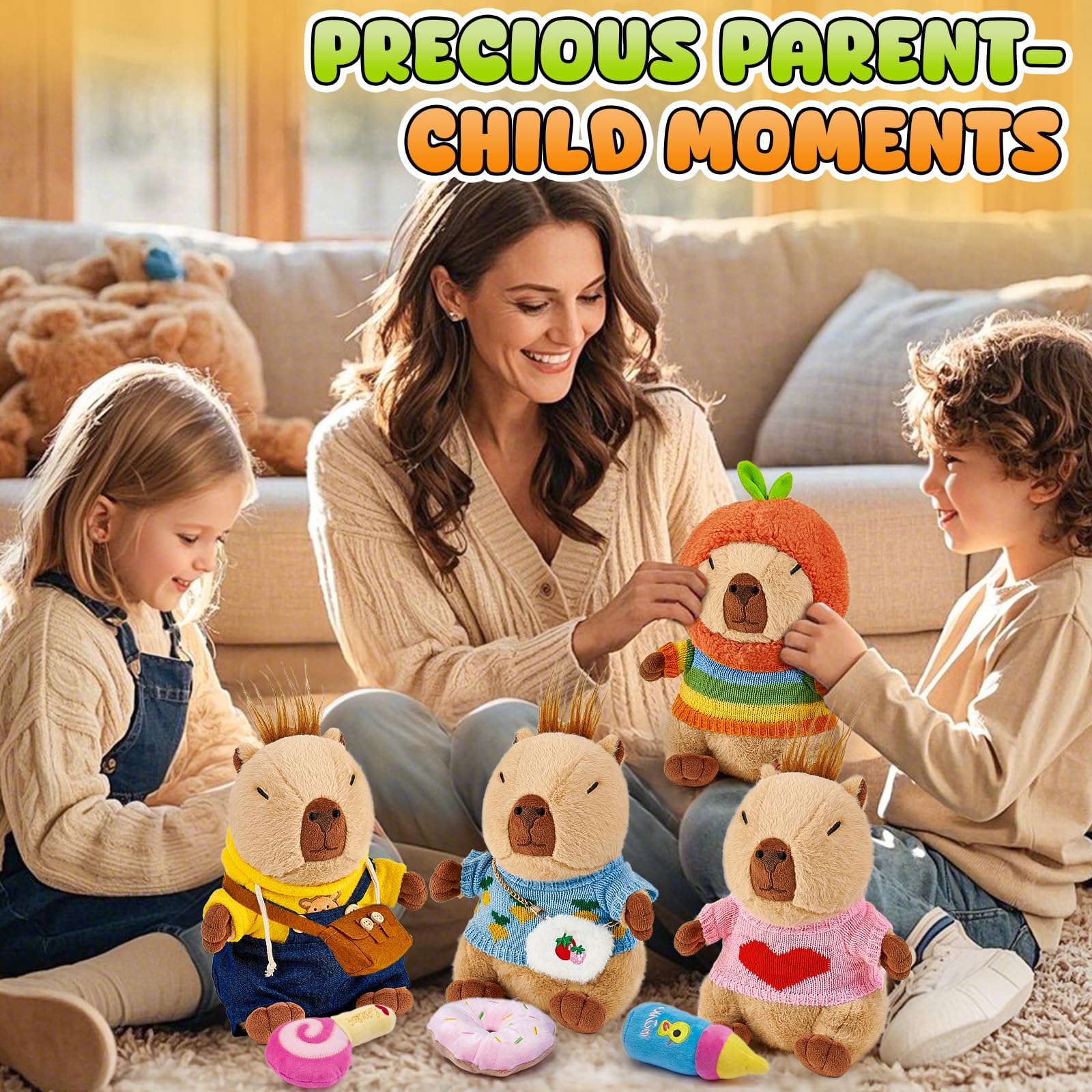 G.C plush toy chain bag for accessory-rich imaginative play.