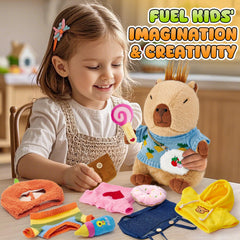 G.C plush toy crossbody bag adds real-world flair to dress-up.