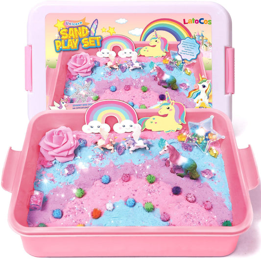 G.C Unicorn sensory sand colors boost tactile play and creativity.