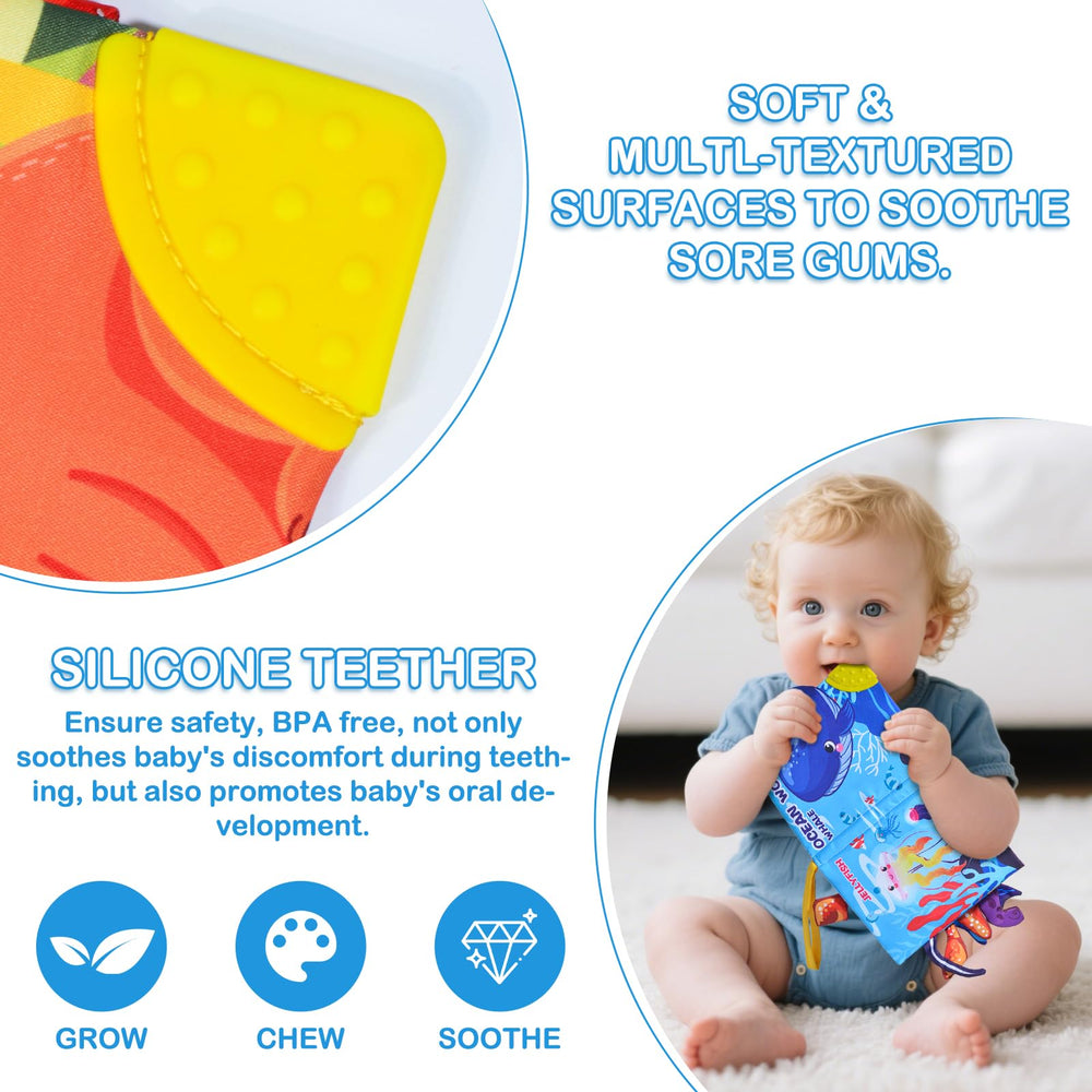 GCTZZ Baby Books with safety seams allow durable chew-friendly exploration