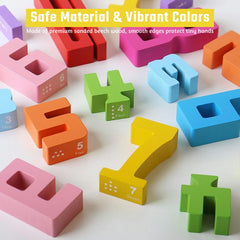 Gdaytao safe beech wood blocks with non-toxic paint.