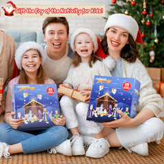 GDGZT toddler nativity playset with safe, tactile pieces for learning