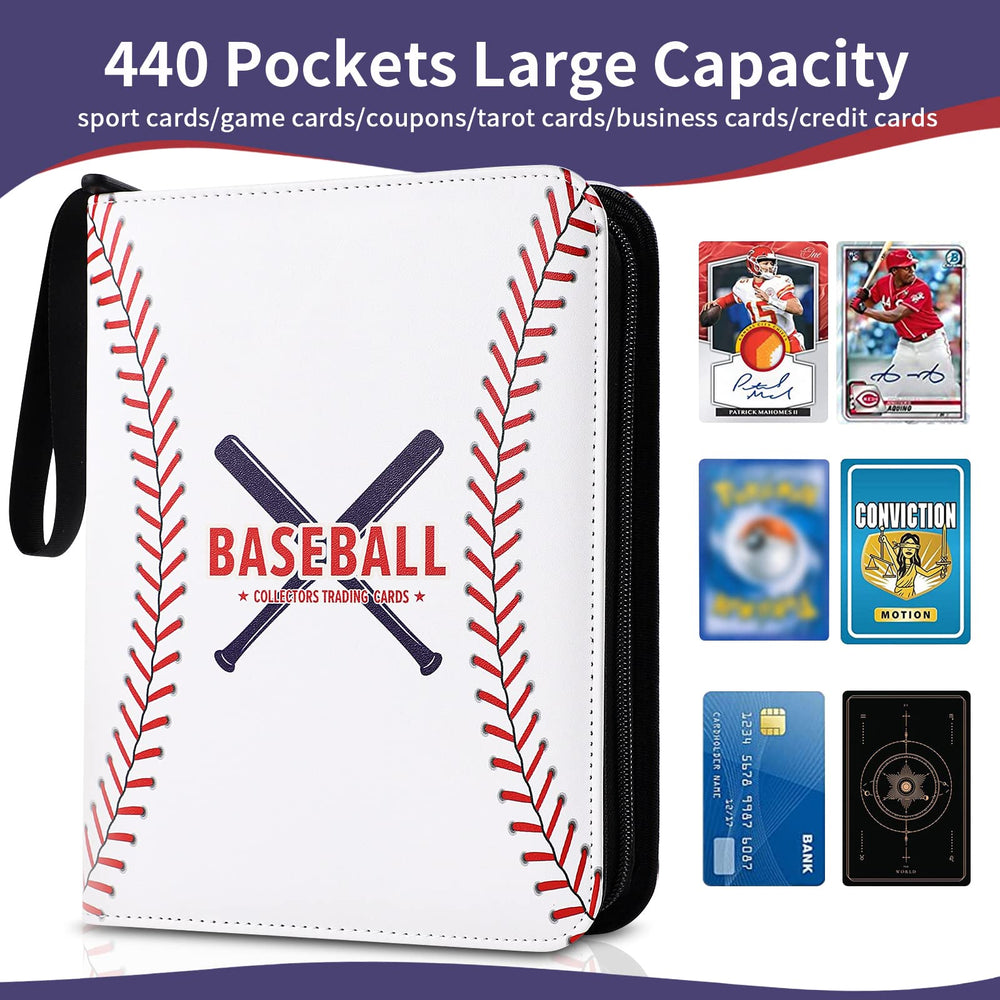 GEAGMAGC binder with 55 sleeves supports organized, double-sided storage