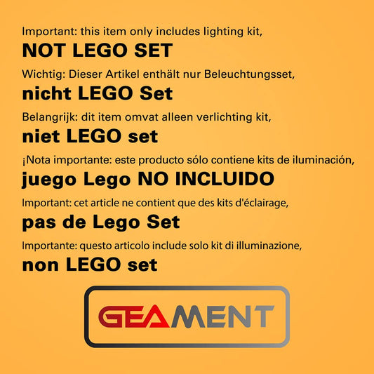 GEAMENT LED kit components laid out for easy installation