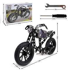 Geangvn compact retro motorcycle model for display or play.