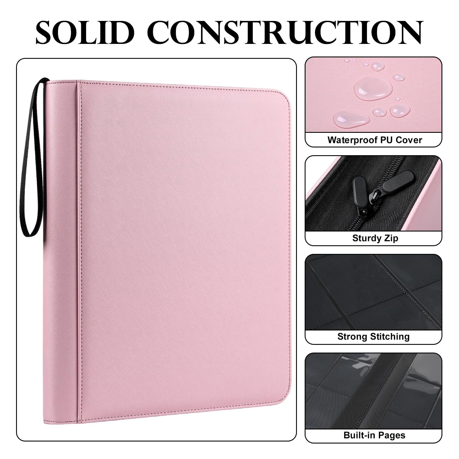 GEAoffice binder with zip closure provides secure transport and protection