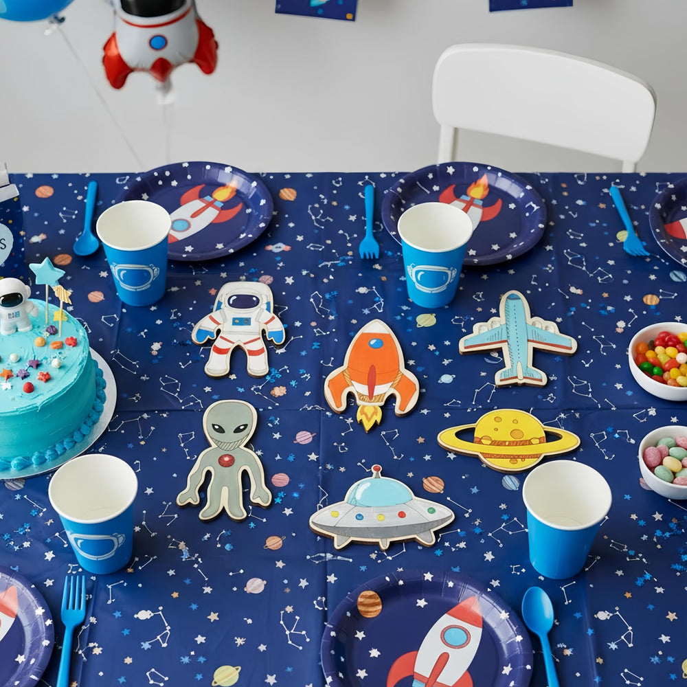 Geecozylife astronaut designs pack sparks imaginative painting activities.